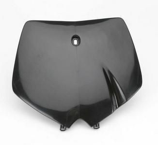 Ufo plastics front number plate black ktm 125-520cc 99-02