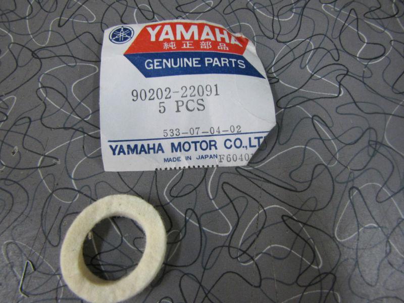 Nos 1975-76 yamaha mx250 400 yz125 175 250 400 felt shock washer 90202-22091 