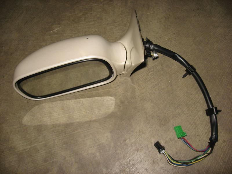 00 01 02 cadillac deville dhs lh driver side mirror white