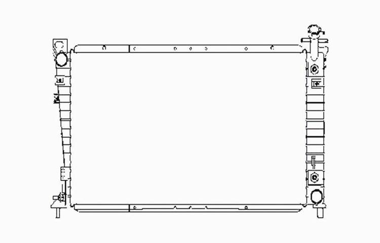 Replacement radiator 95-98 ford windstar automatic trans 3.0l 3.8l v6 f78z8005aa