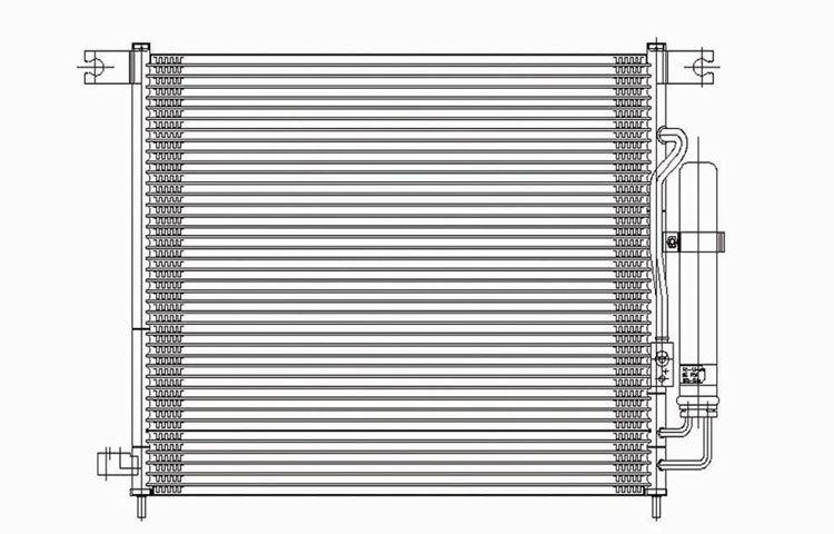 Replacement ac condenser pfc type 2004-2008 2005 2006 2007 chevy aveo 96834083