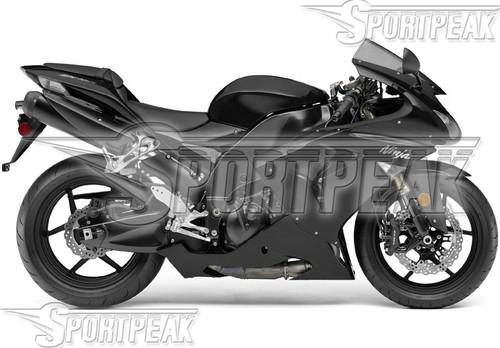 For kawasaki ninja zx-10r zx 10r 06 07 abs body kit black f71c11