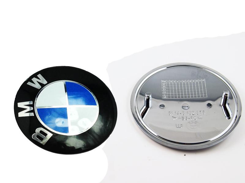 Oem roundel emblem badge 82mm size blue white black rear trunk logo for bmw