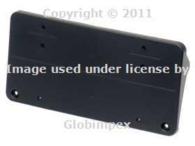 Mercedes w203 (05 only) license plate base front genuine new + 1 year warranty