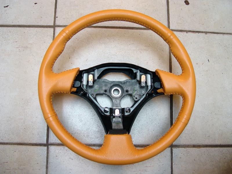 Mr2 spyder mrs mr-s corolla celica genuine leather rewrapped oem steering wheel