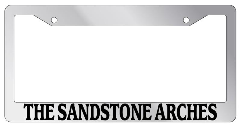 Chrome license plate frame the sandstone arches auto accessory national park