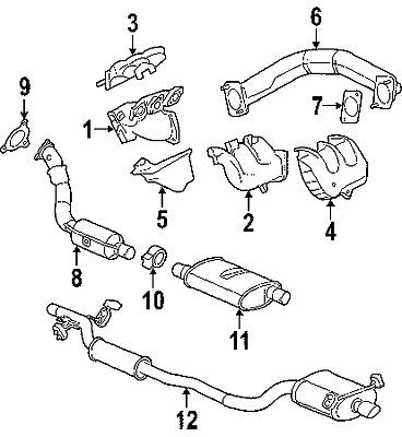 Chrysler 4781042ae genuine oem factory original crossover pipe