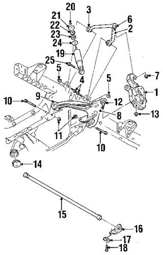 Dodge 6503029 genuine oem factory original shock bracket nut