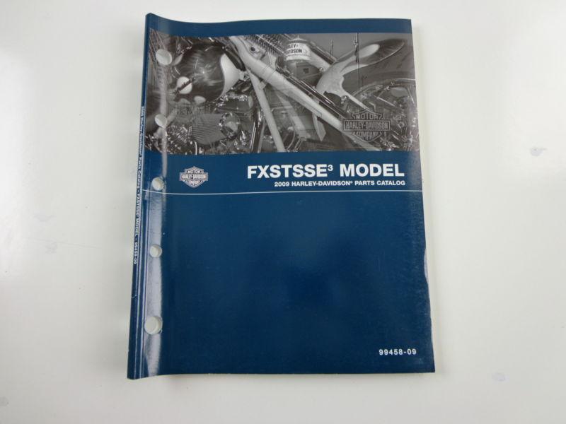 Harley davidson 2009 fxstsse 3 models parts catalog 99458-09a #2