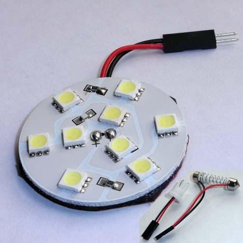 New 9 smd led 32mm car dome interior light t10 adapter