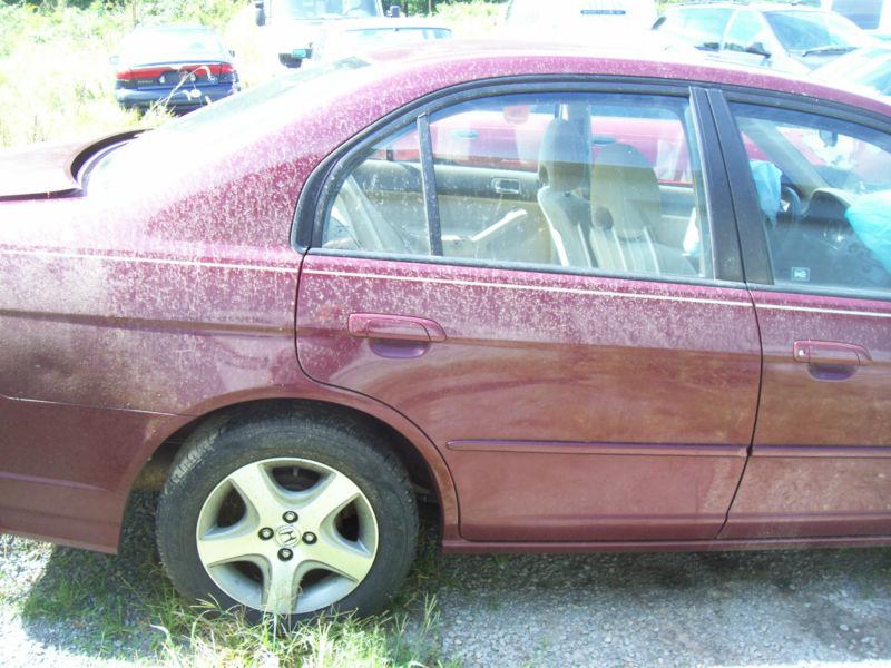 2001-2005 honda civic,4 dr,right rear door power,burgundy*no mirror)*nice! 