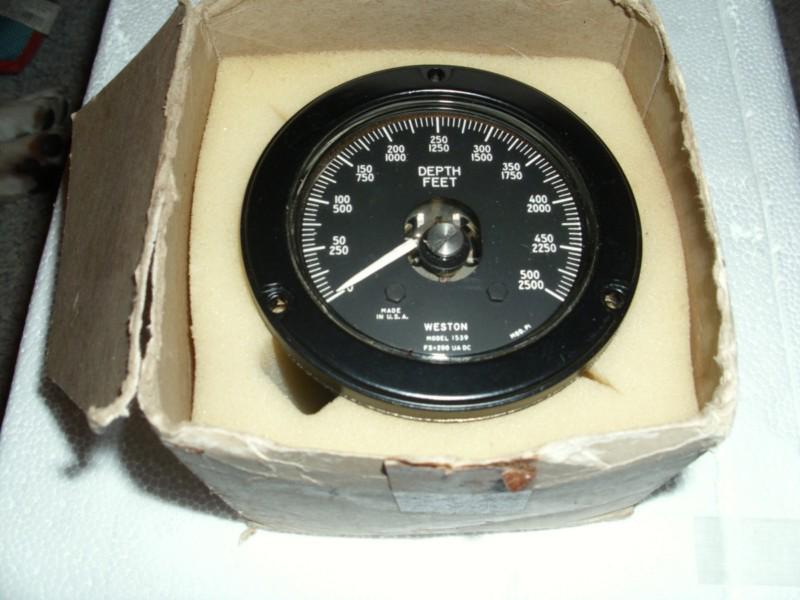 Weston electronic depth guage 0-500' / 0-2500' - submarine ? - submersible ? 