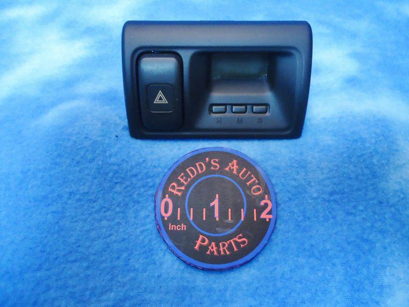 98-02 honda accord hazard warning switch digital dash clock oem used wear 119r