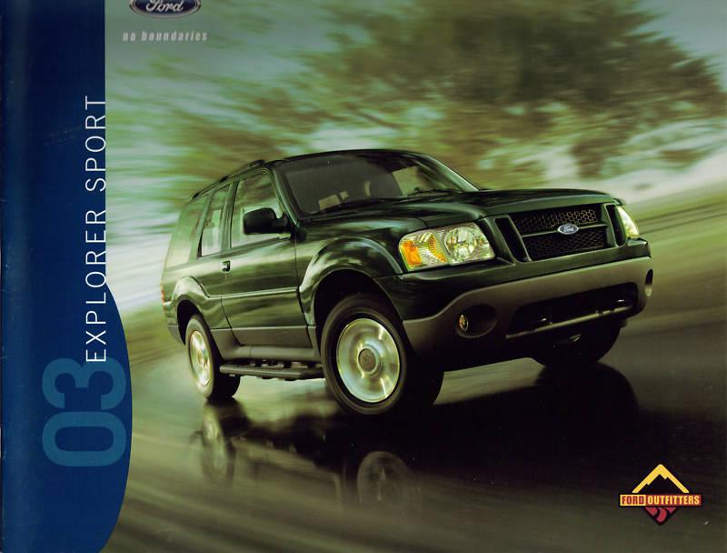 2003 ford explorer sport sales brochure folder original excellent condition