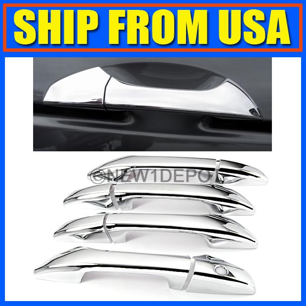 Us hot chrome door handle cover trims for 2008-2011 honda accord sedan coupe x 8