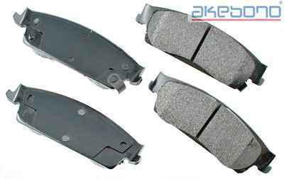 Akebono act1194 brake pad or shoe, rear-proact ultra premium ceramic pads