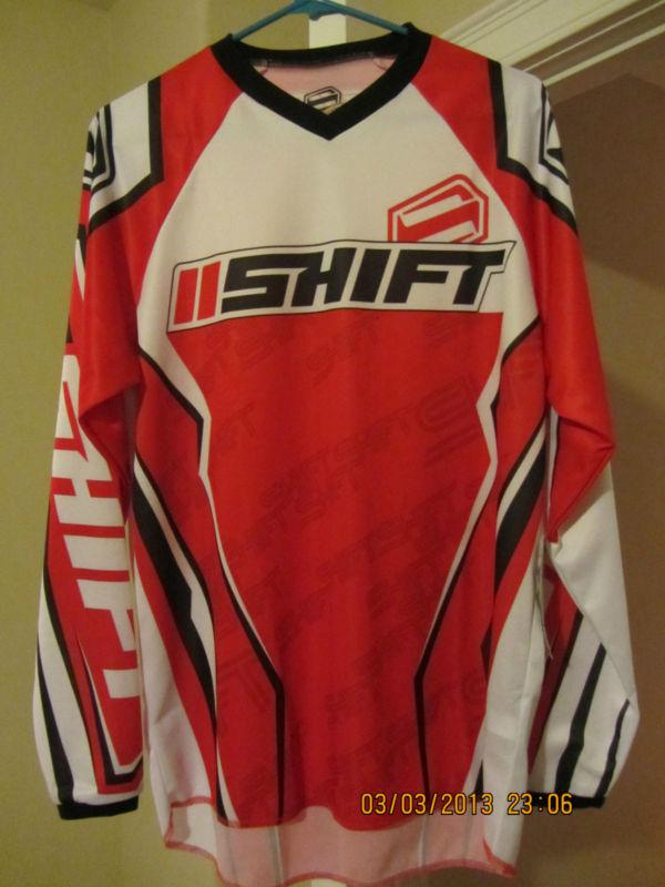 Shift assault  motocross riding jersey adult small s new - red