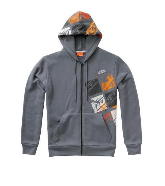 New ktm squares zip up hoodie jacket men's size medium 3pw135543