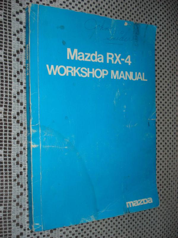 1975 mazda rx-4 service manual original shop book supplement rare repair book
