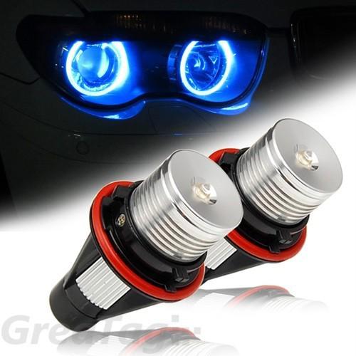 2xblue led angel eyes halo ring light bulbs bmw e39 facelift e60 e61 m5 x5 x3