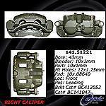 Centric parts 142.51222 front left rebuilt caliper with pad