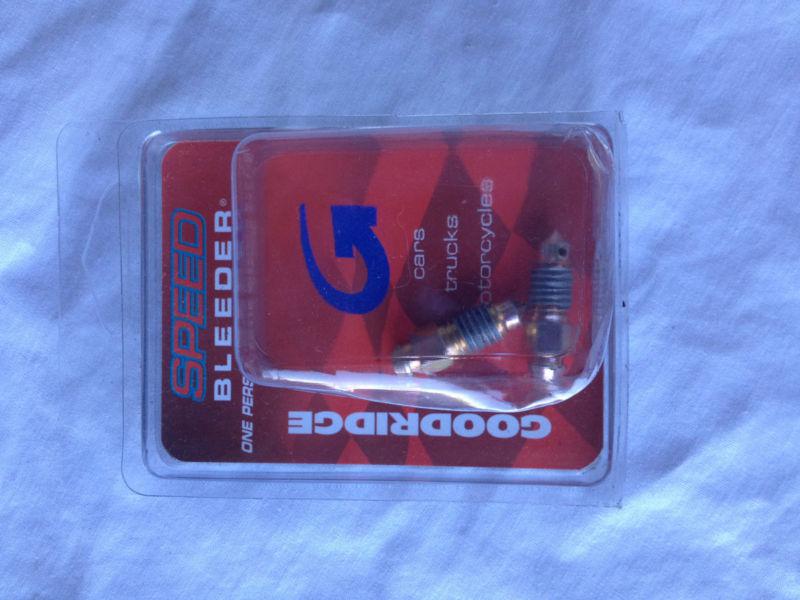 Goodridge one person speed bleeders check valve pair 8mm x 1.25