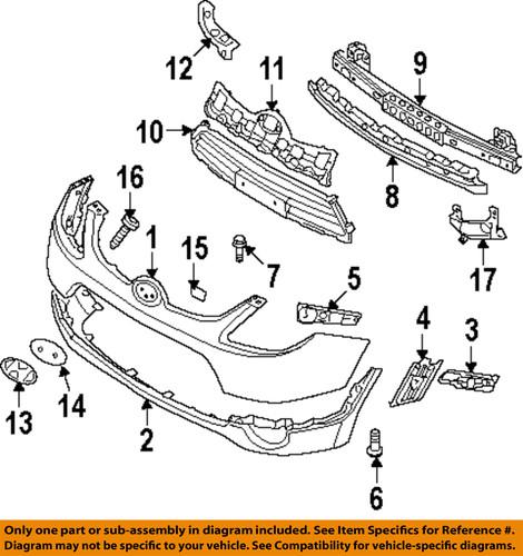 Hyundai oem 865563j000 front bumper-lower bracket