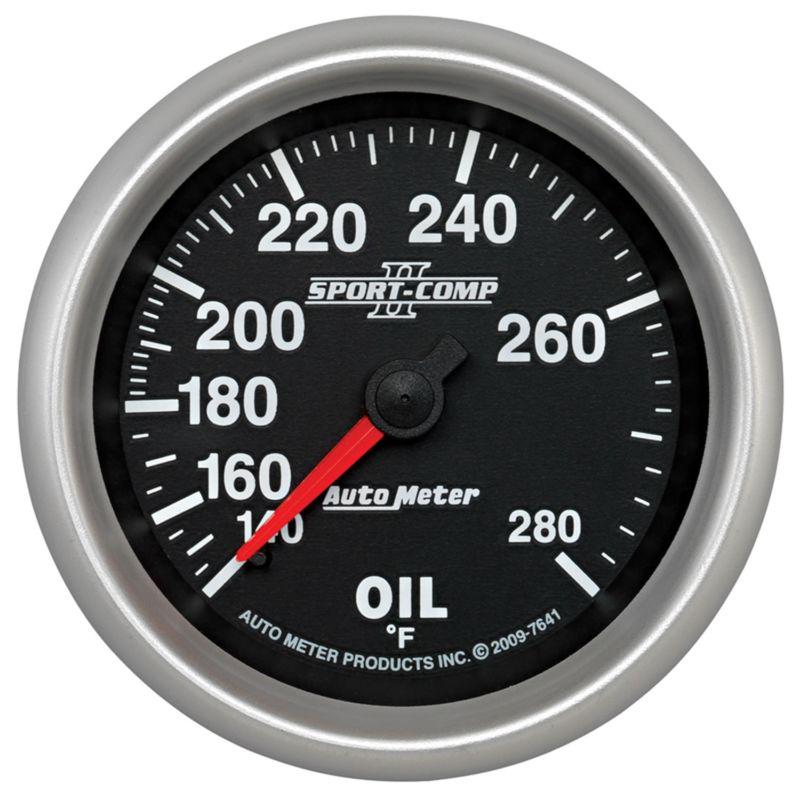 Auto meter 7641 sport-comp ii; mechanical oil temperature gauge