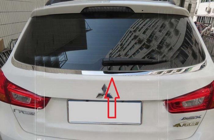 Stainless rear window side cover trim fit for mitsubishi asx rvr outland sport 