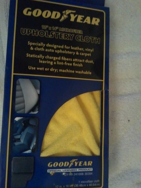 Goodyear upholstery cloth new nib 12" x 16" microfiber leather,vinyl,plastic 