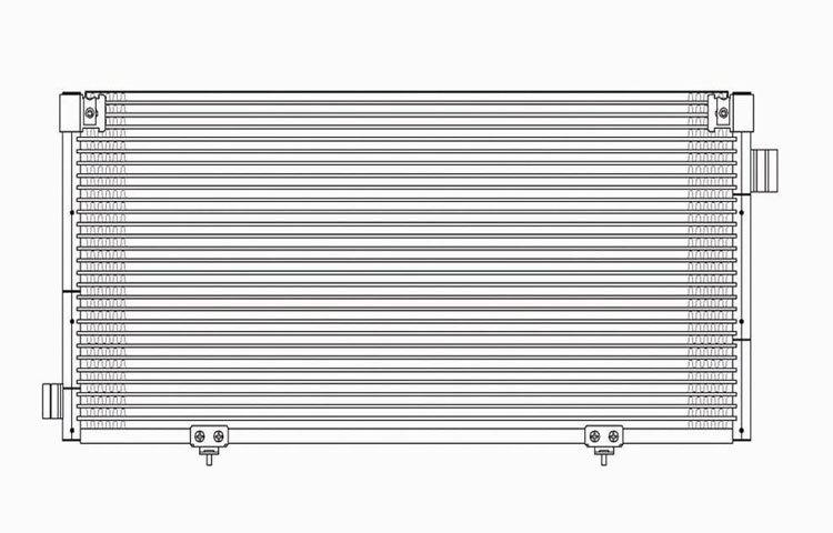 Replacement ac condenser pfc type 2000-2004 subaru legacy outback l4 73210ae02a