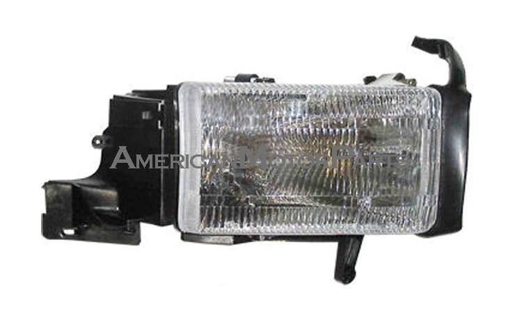 Right passenger side replacement headlight w/o cornering lamp 94-02 dodge ram