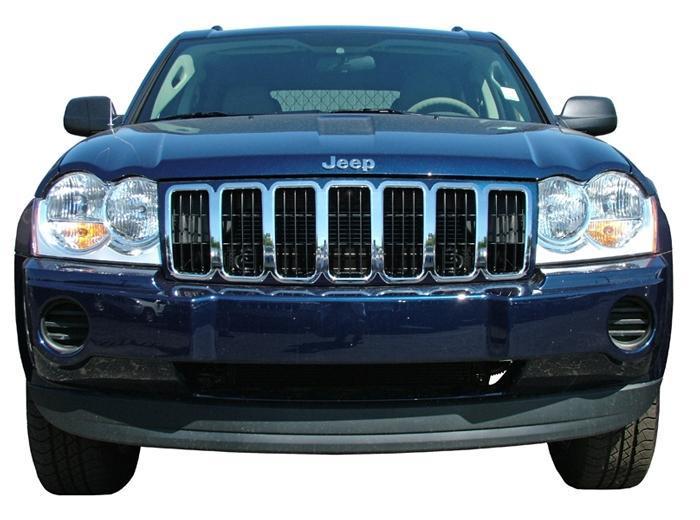 '05 06 07 jeep grand cherokee laredo chrome grille insert / overlay gi/16 new!