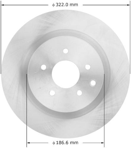 Bendix prt5978 rear brake rotor/disc-disc brake rotor