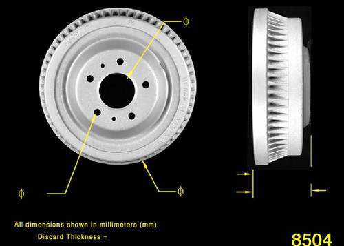 Bendix pdr0063 rear brake drum-brake drum