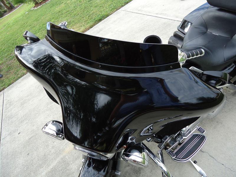 Harley 4" windshield black touring extraglide ultraclassic streetglide