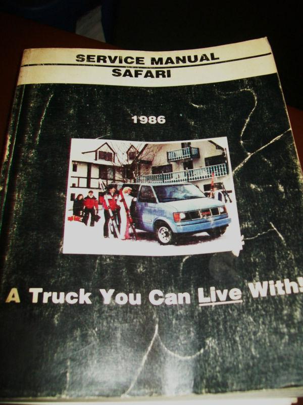 1986 m-van models safari light duty truck service manual very-good ship freeusa 