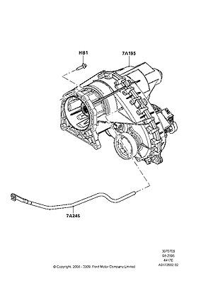 7l1z7a195a case assy transmission 07 expedition