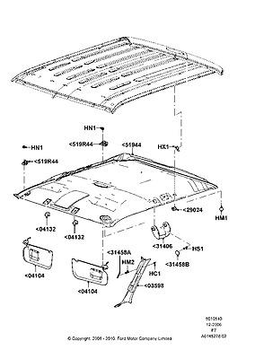 8c3z2604105ef visor assy sun 08 09 10 f450sd