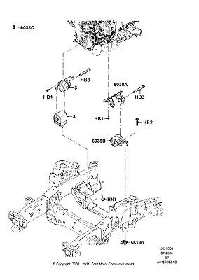 7l1z6038aa insulator assy 07 08 navigator