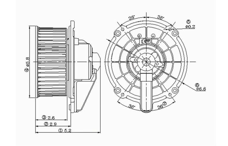 Replacement blower motor 1998-1999 honda passport isuzu rodeo trooper 8972316420