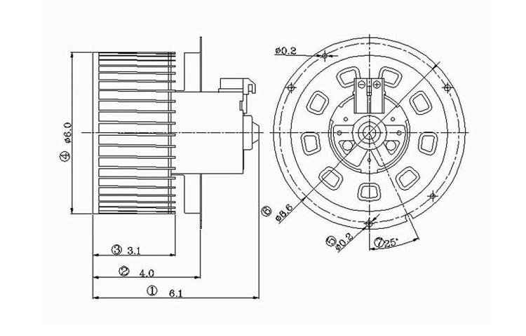 Replacement blower motor 2001-2007 ford escape 01-06 mazda tribute ec076114zb