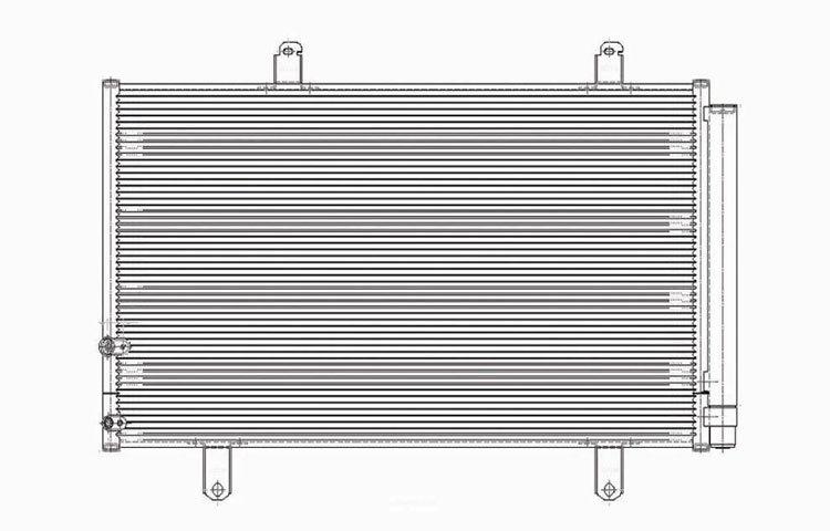 Replacement ac condenser pfc type toyota camry avalon lexus es350 8846007070