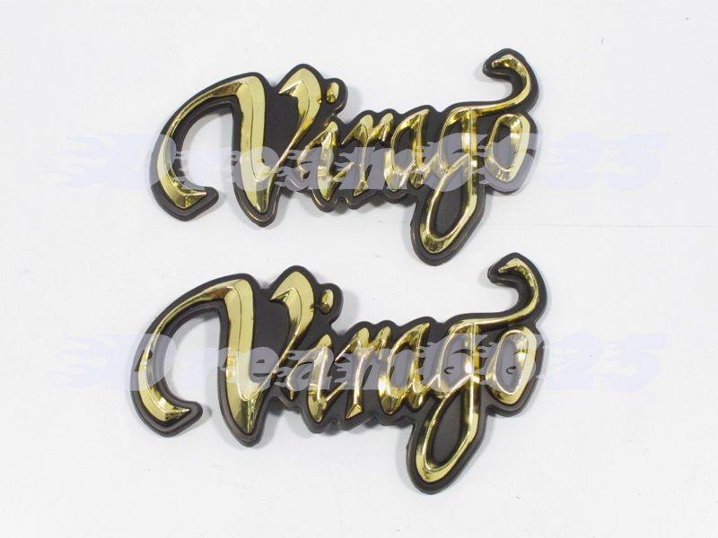 Yamaha gold virago xv535 750 1100 xv920 xv k8 tank decal emblem sticker