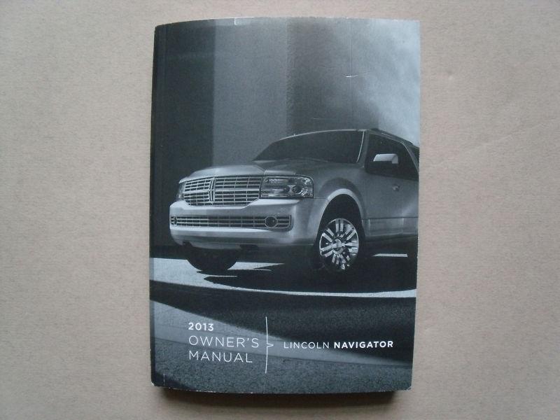 2013 lincoln navigator owners owner's manual / excellent condition  