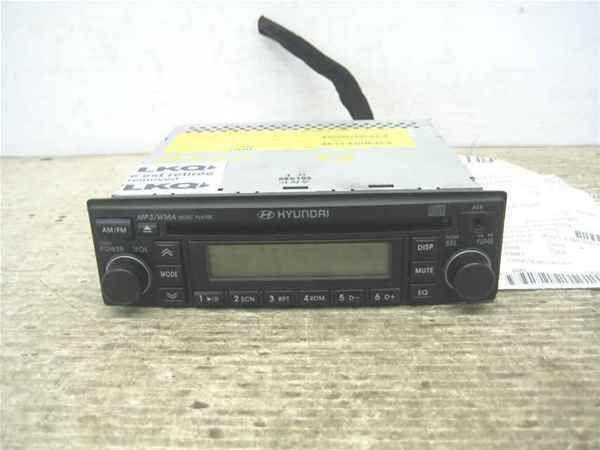 07-11 hyundai accent cd single disc mp3 player radio