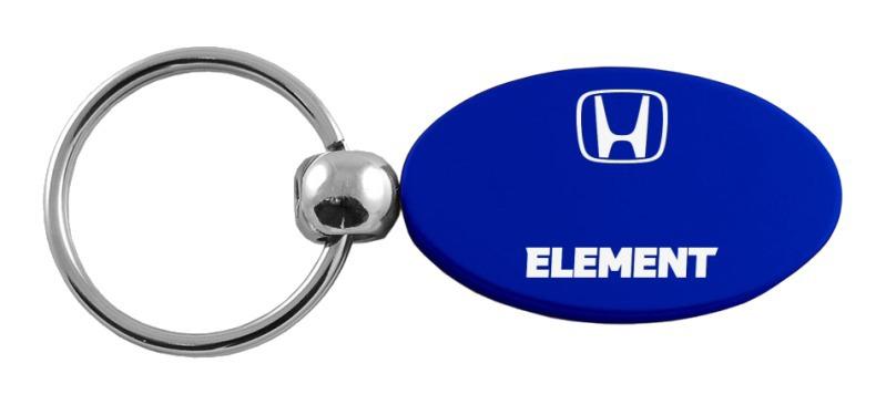 Honda element blue oval metal keychain car ring tag key fob logo lanyard