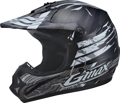 G-max gm46x-1 shredder graphic motorcycle helmet shredder black/white xx-large