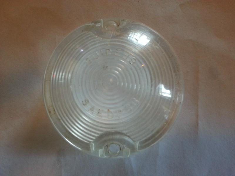 1968-e1969 chevy c3 corvette oem front clear parking light lens  part # 5960418