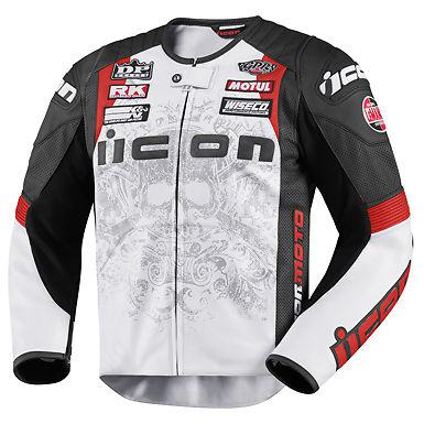 Icon jacket prime hero crusader black/white md 2810-2052